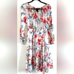Kate and Lily Floral Chiffon Boho Dress
